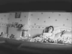 Using a covert camera to watch a lustful wife masturbate her thirsty pussy